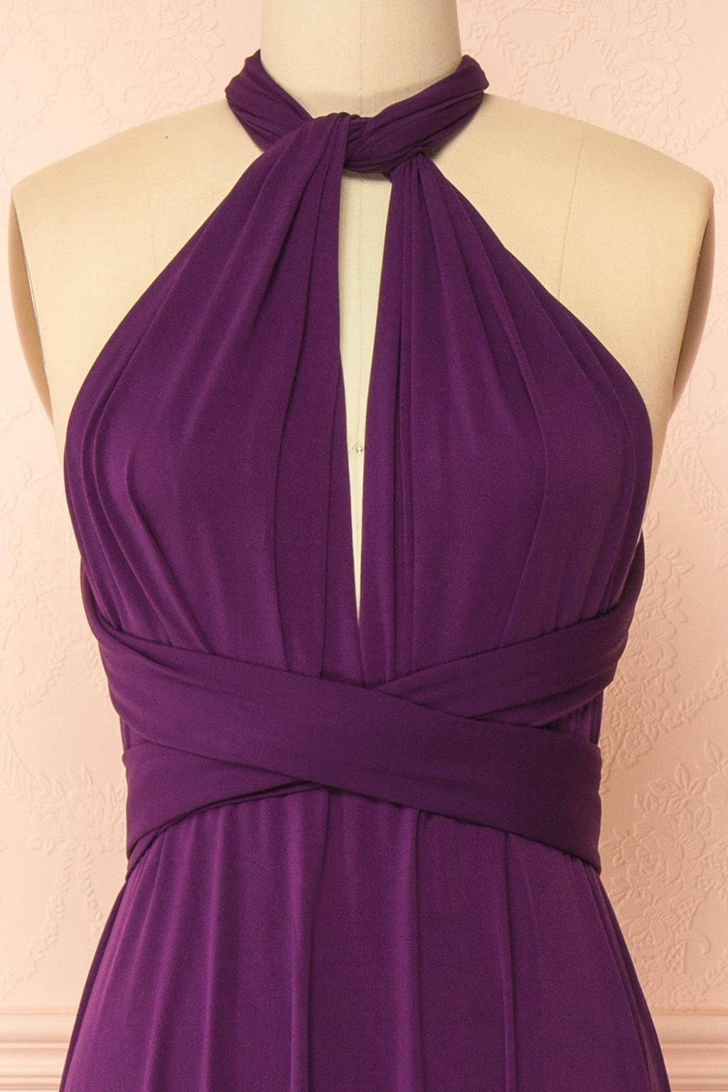 Violaine Purple | Convertible Maxi Dress