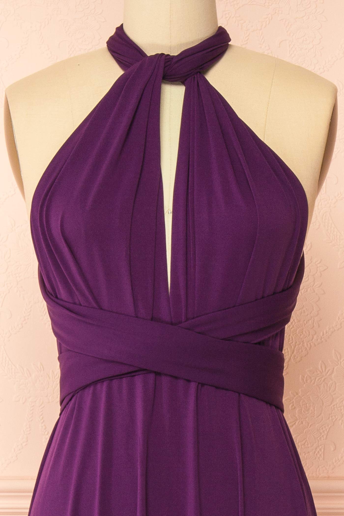 Violaine Purple | Convertible Maxi Dress