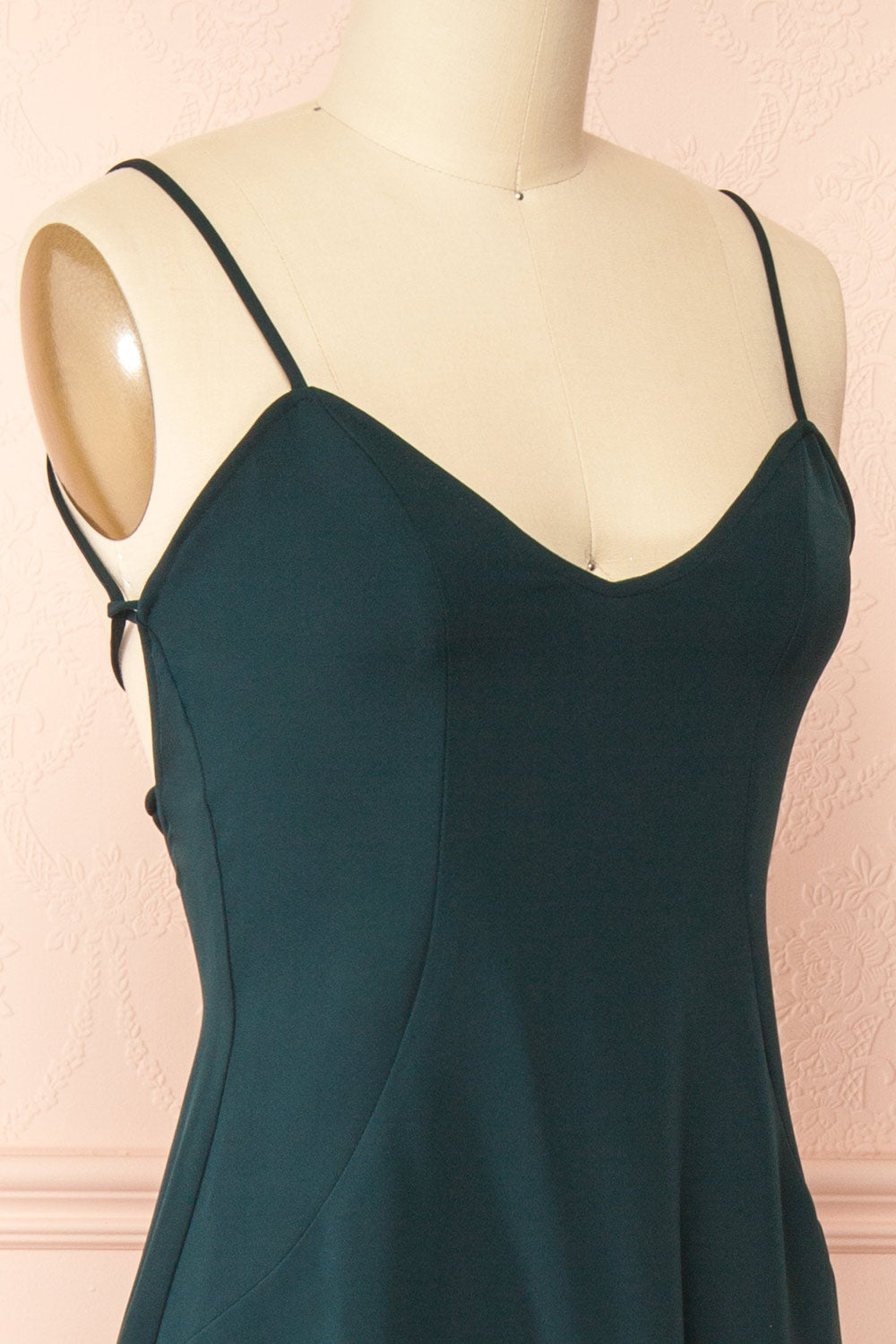 Vivina Green | A-line Maxi Dress with Open Back by Arti Gogna