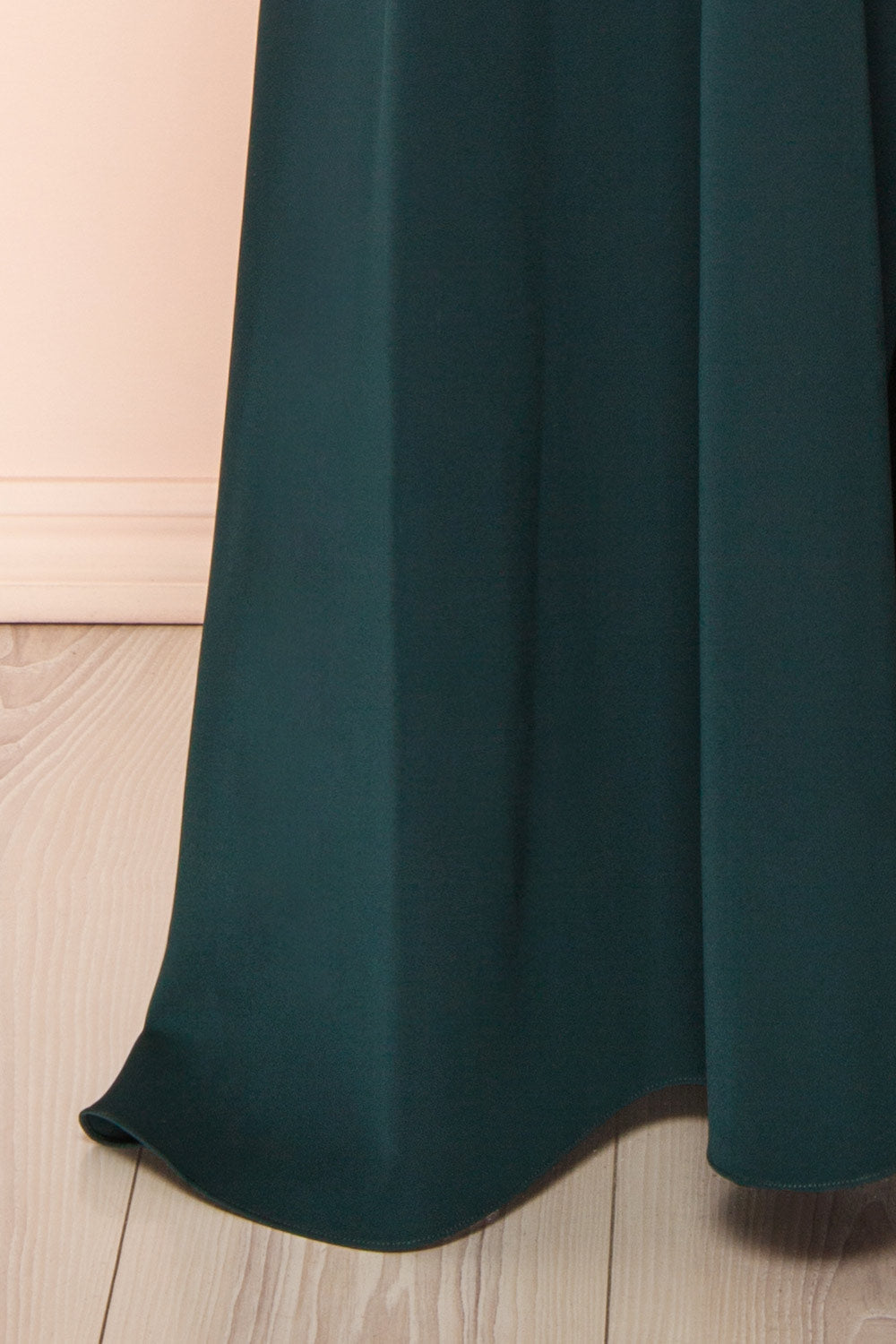 Vivina Green | A-line Maxi Dress with Open Back by Arti Gogna