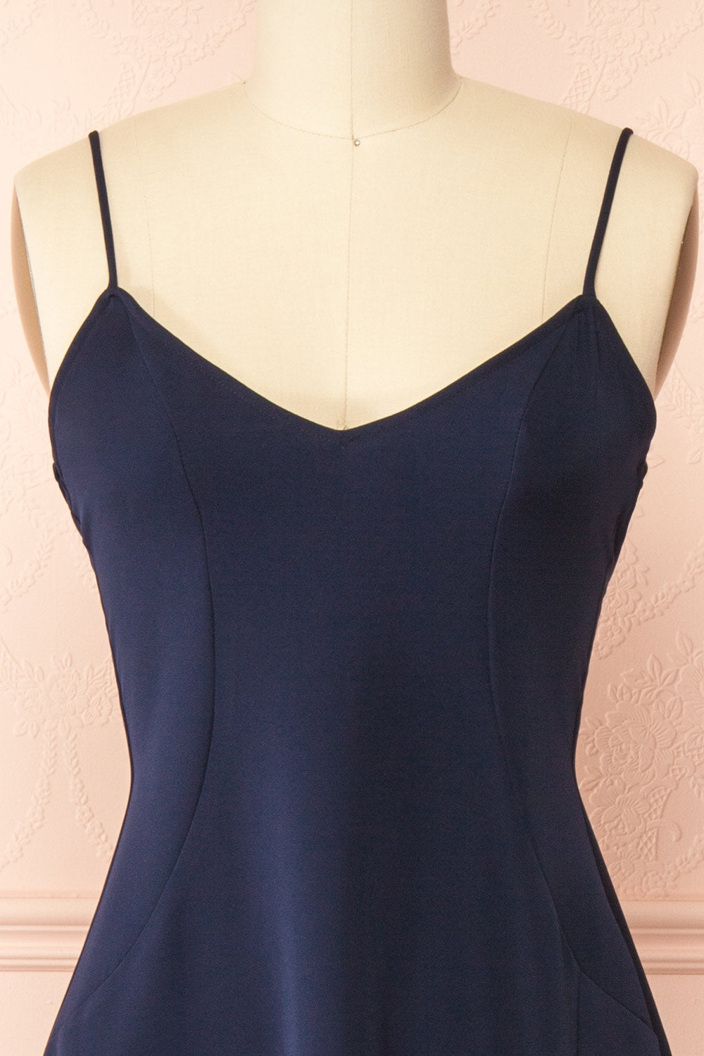Vivina Navy | A-line Maxi Dress with Open Back by Arti Gogna