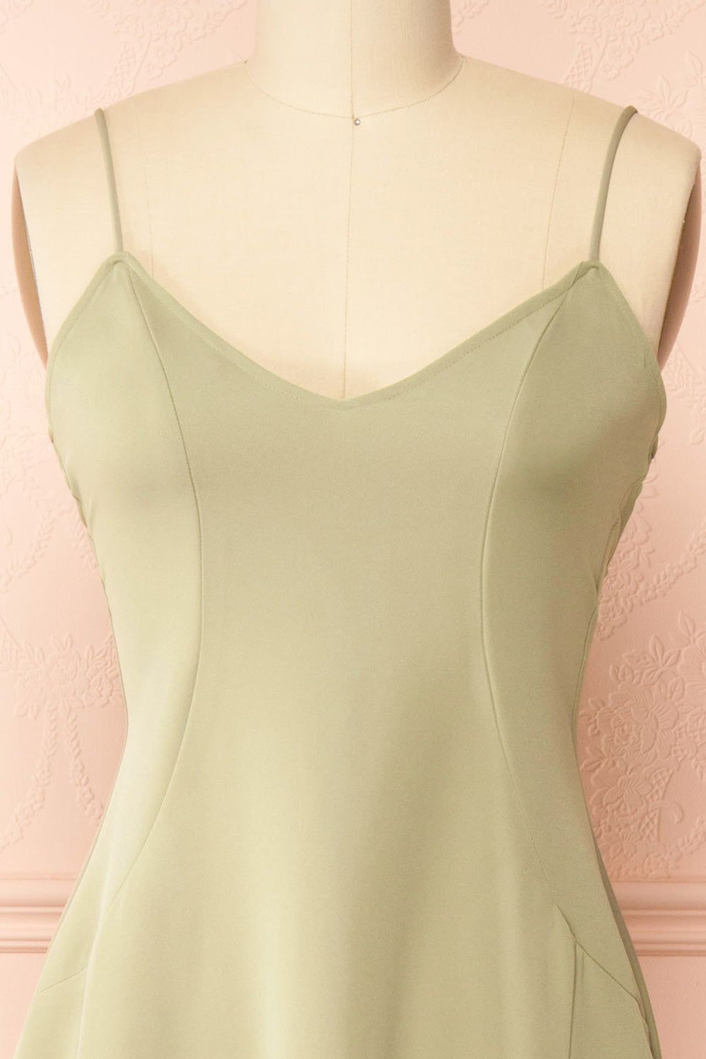 Vivina Sage | A-line Maxi Dress with Open Back by Arti Gogna