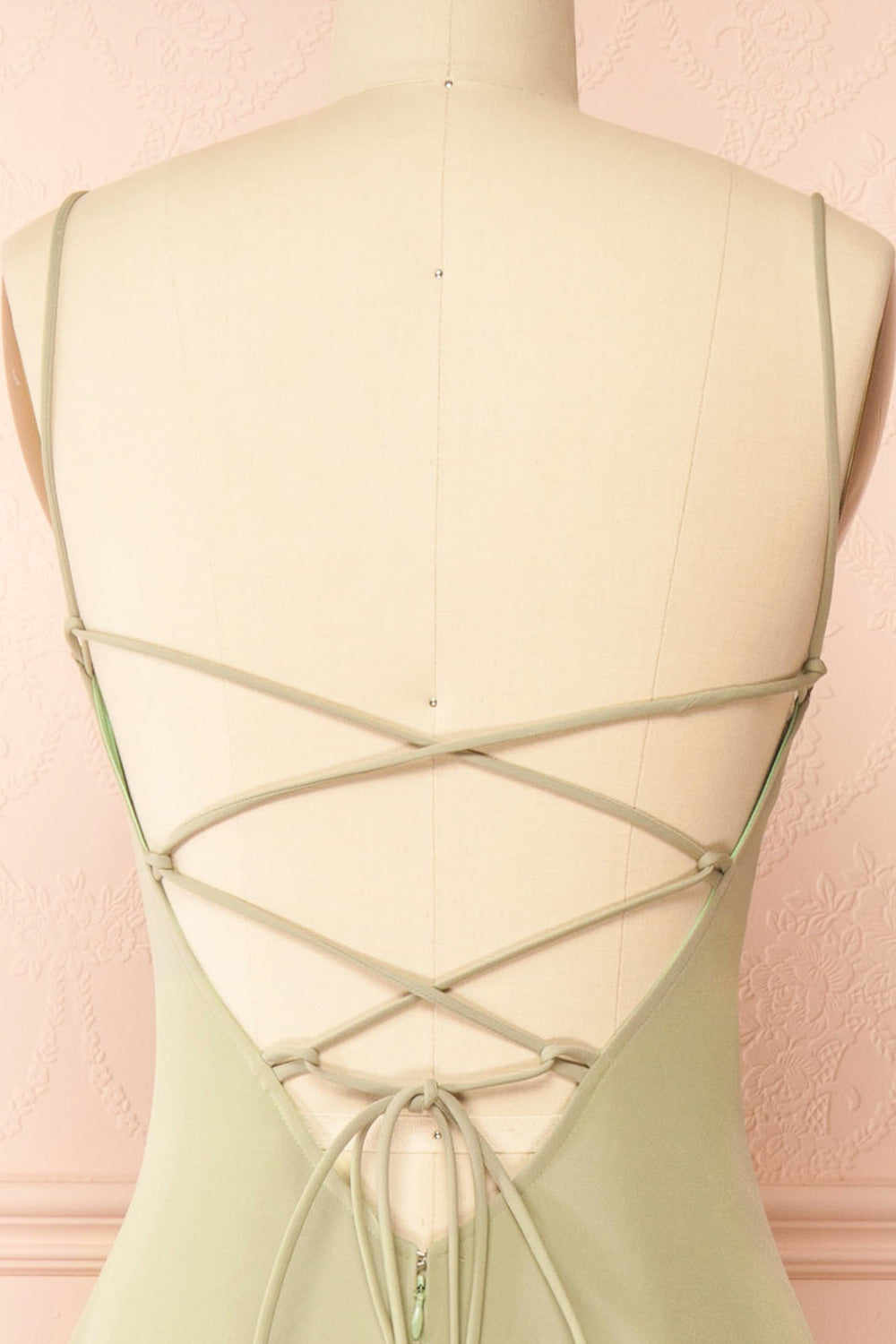 Vivina Sage | A-line Maxi Dress with Open Back by Arti Gogna