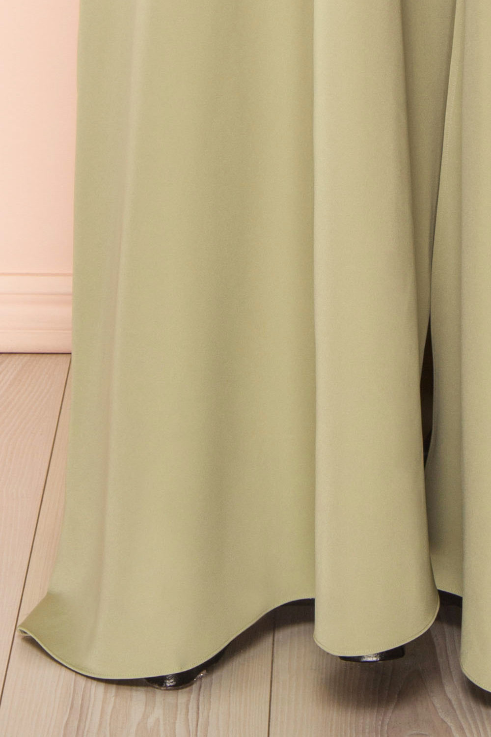 Vivina Sage | A-line Maxi Dress with Open Back by Arti Gogna