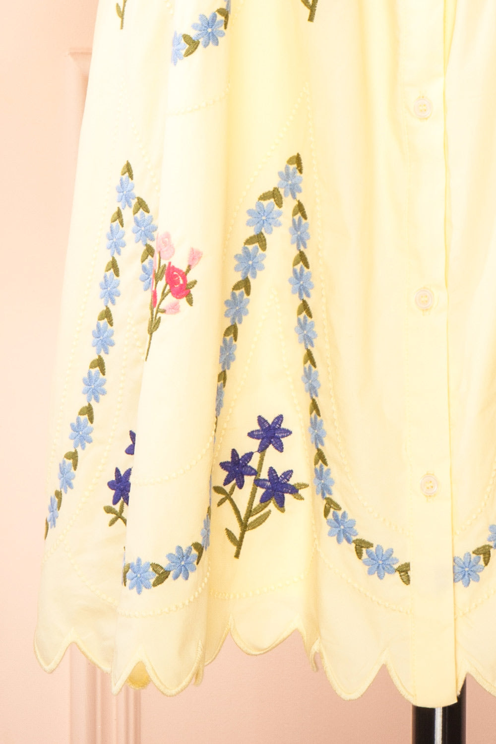 Wilma | Short Yellow Dress with Large Collar