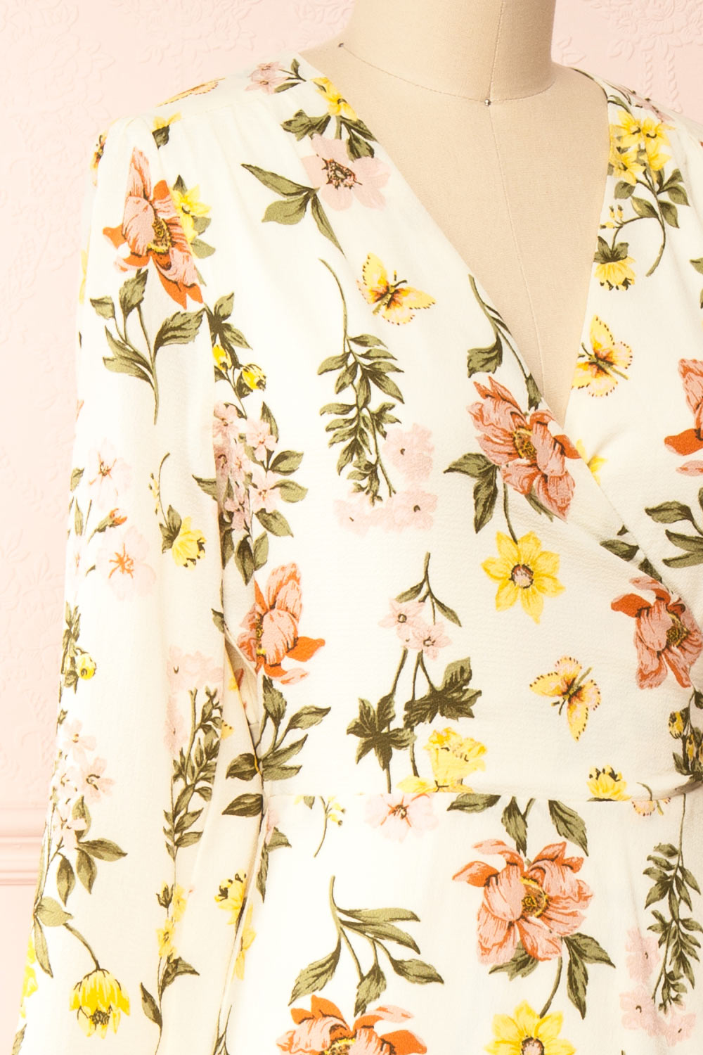 Ylena | Floral Maxi Wrap Dress w/ Ruffles