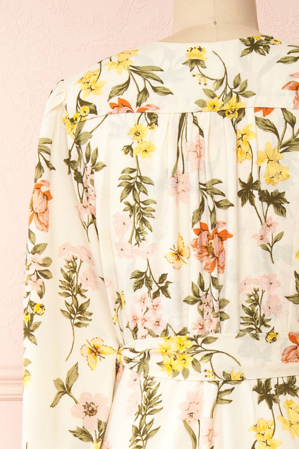 Ylena | Floral Maxi Wrap Dress w/ Ruffles