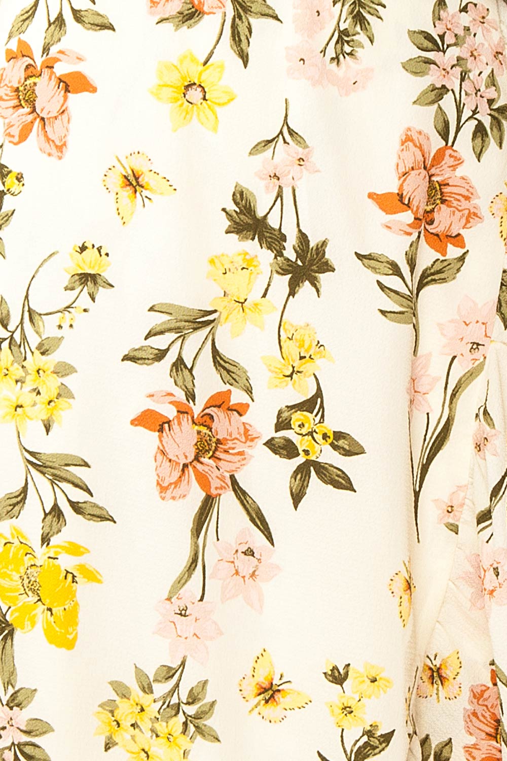 Ylena | Floral Maxi Wrap Dress w/ Ruffles