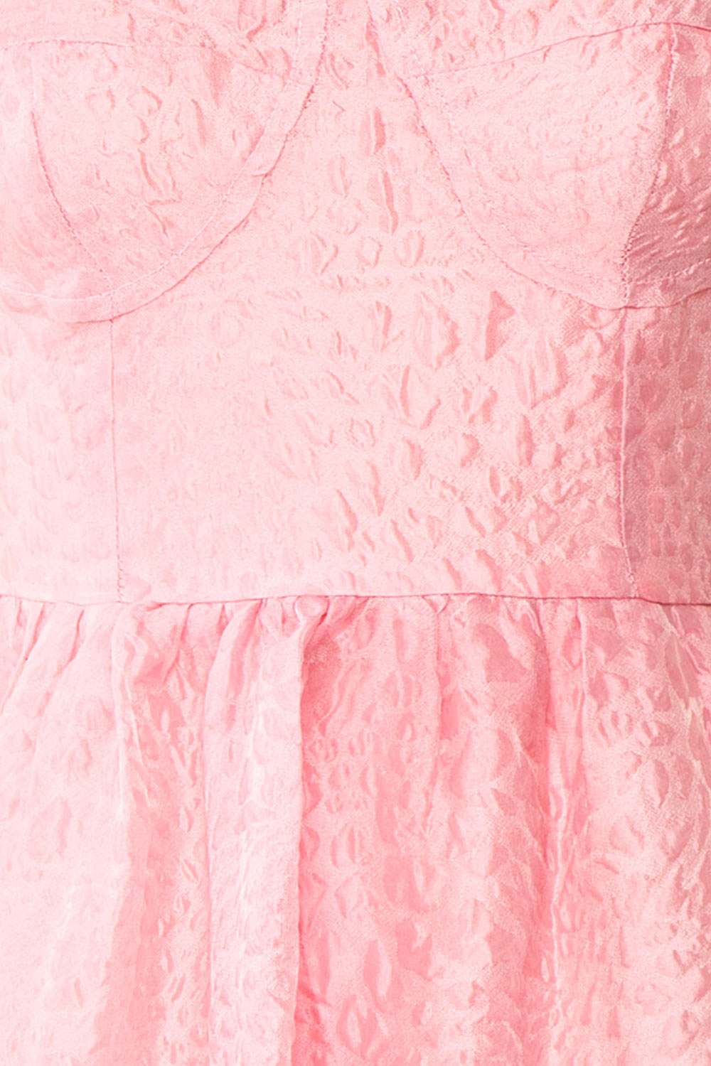 Yuka | Short Pink Bustier Dress w/ Removable Straps