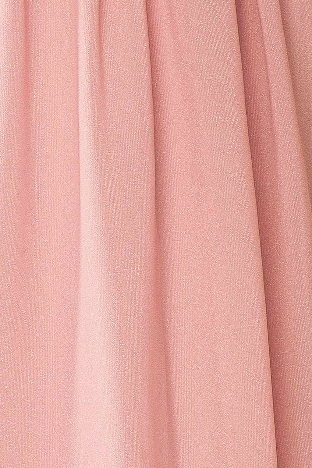 Zanura Pink | V-Neck Chiffon Maxi Dress with Lace-Up Back